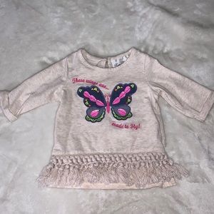 Rare editions créame colored baby girl top